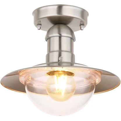 Globo Außenleuchte Linda 1-flammig Edelstahl 236 X 215 Mm 4 Globo Außenleuchte Linda 1-flammig Edelstahl 236 X 215 Mm – Bild 2