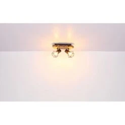 Globo Strahler Priska 2-flammig Schwarz 385 X 120 X 230 Mm -Globo Lighting 9007371442362 3749 S 08