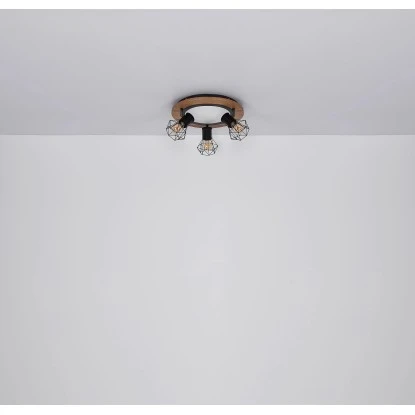 Globo LED-Deckenleuchte Priska 3-flammig Schwarz Matt 300 X 300 X 225 Mm 14 Globo LED-Deckenleuchte Priska 3-flammig Schwarz Matt 300 X 300 X 225 Mm – Bild 12