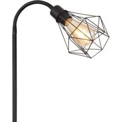 Globo Stehlampe Isabella 1-flammig Schwarz Matt 370 X 220 X 1750 Mm -Globo Lighting 9007371442430 3749 CU 02