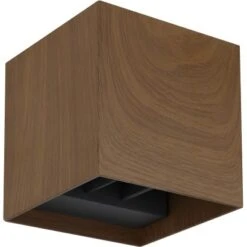 Globo LED-Außenleuchte Veronika 1-flammig Holzoptik Dunkel 100 X 100 Mm -Globo Lighting 9007371442454 3749 S 02