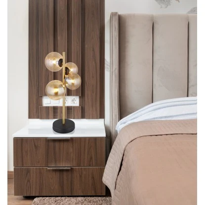 Globo LED-Tischlampe Riha 4-flammig Schwarz Matt 237 X 193 X 480 Mm 3 Globo LED-Tischlampe Riha 4-flammig Schwarz Matt 237 X 193 X 480 Mm