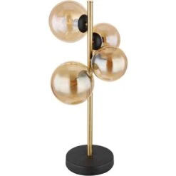 Globo LED-Tischlampe Riha 4-flammig Schwarz Matt 237 X 193 X 480 Mm 13 Globo LED-Tischlampe Riha 4-flammig Schwarz Matt 237 X 193 X 480 Mm -Globo Lighting 9007371442461 3749 S 03