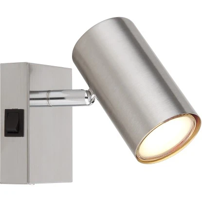 Globo Strahler Robby 1-flammig Nickel Matt 70 X 100 Mm 4 Globo Strahler Robby 1-flammig Nickel Matt 70 X 100 Mm – Bild 2