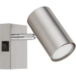 Globo Strahler Robby 1-flammig Nickel Matt 70 X 100 Mm 8 Globo Strahler Robby 1-flammig Nickel Matt 70 X 100 Mm -Globo Lighting 9007371442508 3749 S 02