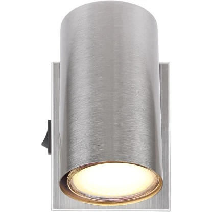 Globo Strahler Robby 1-flammig Nickel Matt 70 X 100 Mm 6 Globo Strahler Robby 1-flammig Nickel Matt 70 X 100 Mm – Bild 4