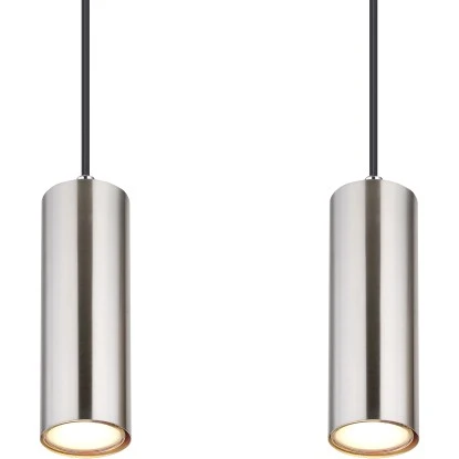 Globo Pendelleuchte Robby 4-flammig Nickel Matt 650 X 60 X 1200 Mm 7 Globo Pendelleuchte Robby 4-flammig Nickel Matt 650 X 60 X 1200 Mm – Bild 5