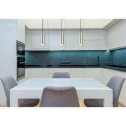 Globo Pendelleuchte Robby 1-flammig Nickel Matt 90 X 90 X 1200 Mm