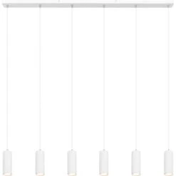 Globo Pendelleuchte Robby 6-flammig Weiß 1150 X 60 X 1200 Mm -Globo Lighting 9007371442584 3749 S 03