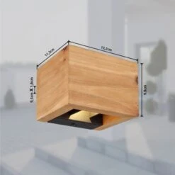 Globo LED-Wandleuchte Alina 1-flammig Dunkelbraun 132 X 98 Mm -Globo Lighting 9007371442591 3749 S 08