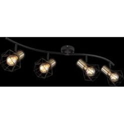 Globo Strahler Priska 4-flammig Schwarz Matt 800 X 225 X 190 Mm 18 Globo Strahler Priska 4-flammig Schwarz Matt 800 X 225 X 190 Mm -Globo Lighting 9007371442638 3749 S 02