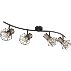 Globo Strahler Priska 4-flammig Schwarz Matt 800 X 225 X 190 Mm 15 Globo Strahler Priska 4-flammig Schwarz Matt 800 X 225 X 190 Mm -Globo Lighting 9007371442638 3749 S 03