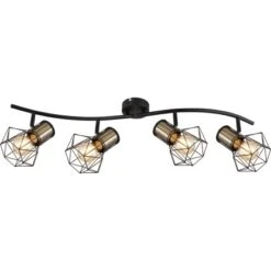 Globo Strahler Priska 4-flammig Schwarz Matt 800 X 225 X 190 Mm 16 Globo Strahler Priska 4-flammig Schwarz Matt 800 X 225 X 190 Mm -Globo Lighting 9007371442638 3749 S 04