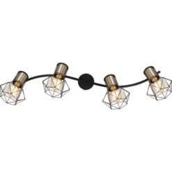 Globo Strahler Priska 4-flammig Schwarz Matt 800 X 225 X 190 Mm 17 Globo Strahler Priska 4-flammig Schwarz Matt 800 X 225 X 190 Mm -Globo Lighting 9007371442638 3749 S 06