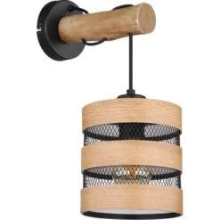 Globo Wandlampe Soeni 1-flammig Schwarz Matt 150 X 360 Mm -Globo Lighting 9007371442829 3749 S 03