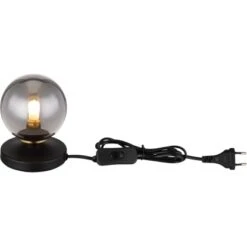 Globo Tischlampe Jorge 1-flammig Schwarz Matt-Rauchfarben 100 X 130 Mm -Globo Lighting 9007371443185 3749 S 03