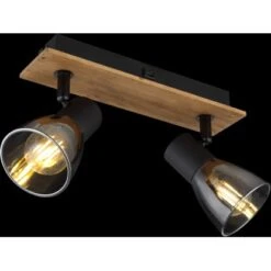 Globo Strahler Claude 2-flammig Dunkelbraun-Rauchfarben 250 X 70 X 155 Mm -Globo Lighting 9007371443208 3749 S 02