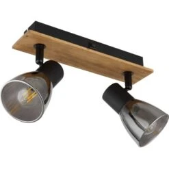 Globo Strahler Claude 2-flammig Dunkelbraun-Rauchfarben 250 X 70 X 155 Mm -Globo Lighting 9007371443208 3749 S 03