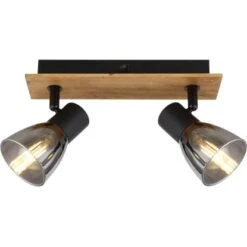 Globo Strahler Claude 2-flammig Dunkelbraun-Rauchfarben 250 X 70 X 155 Mm -Globo Lighting 9007371443208 3749 S 04