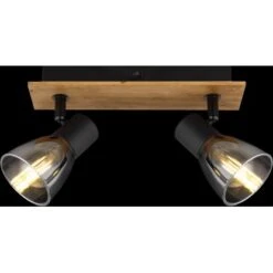 Globo Strahler Claude 2-flammig Dunkelbraun-Rauchfarben 250 X 70 X 155 Mm -Globo Lighting 9007371443208 3749 S 05