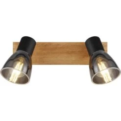 Globo Strahler Claude 2-flammig Dunkelbraun-Rauchfarben 250 X 70 X 155 Mm -Globo Lighting 9007371443208 3749 S 06