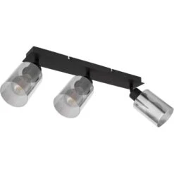 Globo Strahler Hadera 3-flammig Schwarz Matt-Rauchfarben 470 X 90 X 215 Mm 15 Globo Strahler Hadera 3-flammig Schwarz Matt-Rauchfarben 470 X 90 X 215 Mm -Globo Lighting 9007371443215 3749 S 03