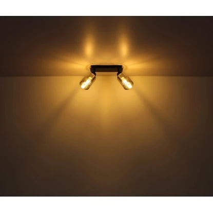 Globo Strahler Hadera 3-flammig Schwarz Matt-Rauchfarben 470 X 90 X 215 Mm 10 Globo Strahler Hadera 3-flammig Schwarz Matt-Rauchfarben 470 X 90 X 215 Mm – Bild 8