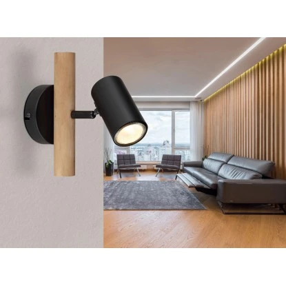 Globo Strahler Herti 1-flammig Dunkelbraun 100 X 200 Mm 3 Globo Strahler Herti 1-flammig Dunkelbraun 100 X 200 Mm