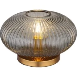 Globo Tischlampe Normy Rauchfarben 1-flammig 300 X 200 Mm -Globo Lighting 9007371443673 3749 S 01