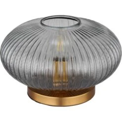 Globo Tischlampe Normy Rauchfarben 1-flammig 300 X 200 Mm -Globo Lighting 9007371443673 3749 S 03