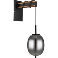Globo Wandlampe 1-flammig Schwarz Matt-Rauchfarben 155 X 1000 Mm -Globo Lighting 9007371443802 3749 S 02
