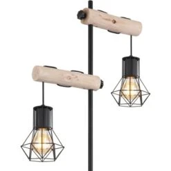 Globo Stehlampe 2-flammig Schwarz Matt 480 X 250 X 1680 Mm -Globo Lighting 9007371443840 3749 CU 01