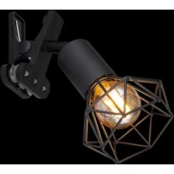 Globo Klemmstrahler Xara I 1-flammig Schwarz Matt 170 X 92 X 180 Mm -Globo Lighting 9007371443949 3749 S 02