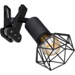 Globo Klemmstrahler Xara I 1-flammig Schwarz Matt 170 X 92 X 180 Mm -Globo Lighting 9007371443949 3749 S 03