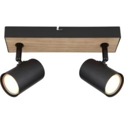 Globo Strahler Robby 2-flammig Schwarz Matt 260 X 60 X 135 Mm -Globo Lighting 9007371444137 3749 S 03