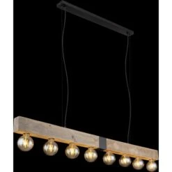 Globo Pendelleuchte Adalie 8-flammig Schwarz Matt 1400 X 90 X 1200 Mm -Globo Lighting 9007371444175 3749 S 02