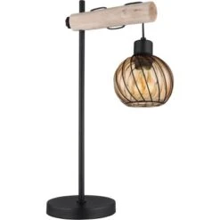 Globo Tischlampe Paulo 1-flammig Schwarz Matt 330 X 180 X 550 Mm -Globo Lighting 9007371444229 3749 4
