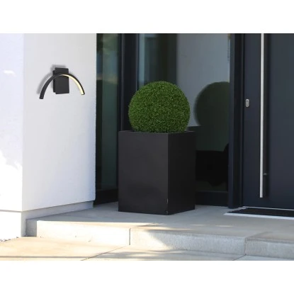 Globo LED-Außenleuchte 1-flammig Schwarz Matt 300 X 140 Mm 3 Globo LED-Außenleuchte 1-flammig Schwarz Matt 300 X 140 Mm