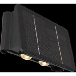 Globo LED-Solarleuchte Schwarz 17 Cm X 10,8 Cm X 6,4 Cm -Globo Lighting 9007371451012 3749 S 02