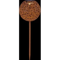 Globo LED-Solaraußenleuchte Kugel Dekogeflecht Rost 54 Cm X 18,5 Cm X 18,5 Cm -Globo Lighting 934909 3749 5