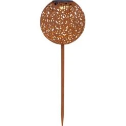 Globo LED-Solaraußenleuchte Kugel Dekogeflecht Rost 54 Cm X 18,5 Cm X 18,5 Cm -Globo Lighting 934909 3749 6
