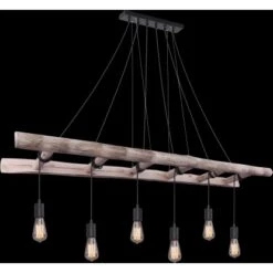 Globo Pendelleuchte Irmgard Holz Natur -Globo Lighting 940476 3579 4