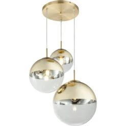 Globo Pendelleuchte Varus Metall Goldfarbig 9 Globo Pendelleuchte Varus Metall Goldfarbig -Globo Lighting 940502 3579 1