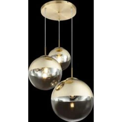 Globo Pendelleuchte Varus Metall Goldfarbig 10 Globo Pendelleuchte Varus Metall Goldfarbig -Globo Lighting 940502 3579 4