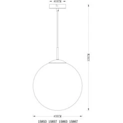 Globo Pendelleuchte Varus Chrom -Globo Lighting 940515 3579 8