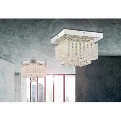 Globo LED-Deckenleuchte MATHILDA Chrom